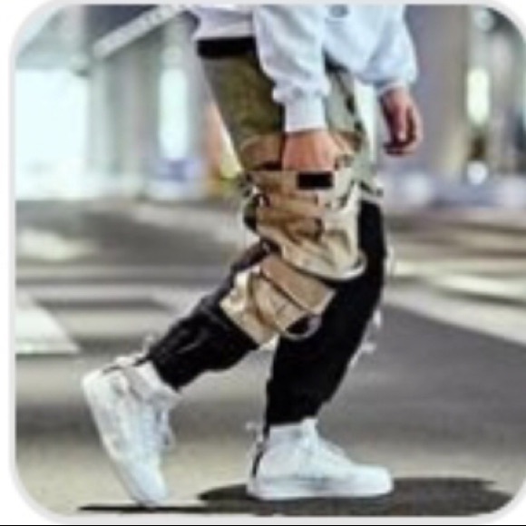 okami black and green men’s cargo pants | XL - Picture 5 of 5